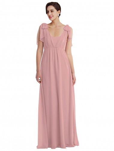 Best Empire Waist Long Halter Maxi Bridesmaid Dress UK