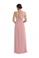 Best Empire Waist Long Halter Maxi Bridesmaid Dress UK