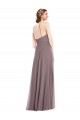 Best Diamond Halter Maxi Formal Bridesmaid Dress with Front Slit UK