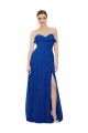 Best Ruffled Chiffon Strapless Bridesmaid Dress UK