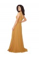 Best Boho Chiffon Bridesmaid Dress with Tied Straps UK