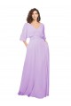 Best Chiffon Bridesmaid Dress with Ruched Waist UK