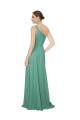 Best One Shoulder Asymmetric Chiffon Bridesmaid Dress with Pockets UK