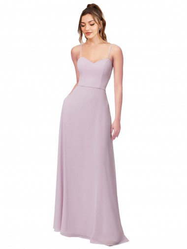 Best Sweetheart Tie-Back Chiffon Bridesmaid Dress UK