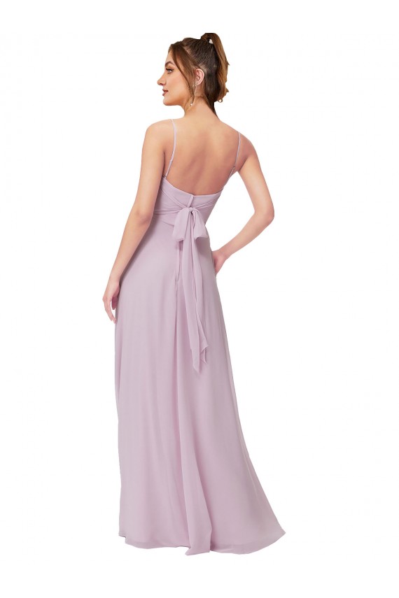 Best Sweetheart Tie-Back Chiffon Bridesmaid Dress UK