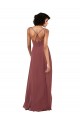 Best Simple V-Neckline Chiffon Formal Bridesmaid Dress with Pleated Skirt UK