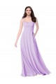 Best Chiffon A-Line Chiffon Bridesmaids Dress with Ruched Bodice UK