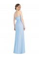Best Strapless Trumpet Chiffon Formal Bridesmaid Dress with Thigh high Slit UK