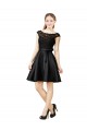 Best Lace and Satin Cocktail Bridesmaid Dress with V-Back UK