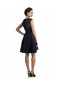 Best Short V-Neck Lace Cocktail Bridesmaid Dress with Illusion Back UK