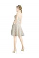Best Lace Bridesmaid Dress / Cocktail Dress with Draped Sweetheart Neckline UK