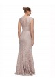 Best Sweetheart Neckline Cap Sleeves Lace Bridesmaid Dress / Prom Dress with Twist UK