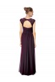 Best Long Chiffon Sweetheart Bridesmaid with Lace Straps and Keyhole Back UK