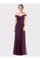 Best Sweetheart Long Bridesmaid Dress with Off the Shoulder Cap Sleeve Lace Bodice UK