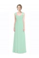 Best Sweetheart Chiffon Bridesmaid Dress with Lace Straps and Keyhole Back UK