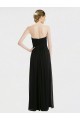 Best Long Strapless Lace Bodice Bridesmaid Dress with Sweetheart Neckline and Criss-Cross Pleats UK