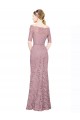 Best Short Sleeves Crop Top Mermaid Lace Bridesmaid Dress / Prom Dress UK