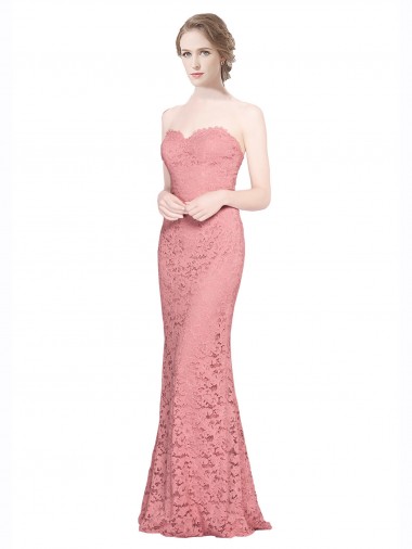 Best Fitted Sweetheart Mermaid Lace Bridesmaid Dress / Prom Dress UK