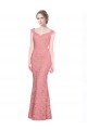 Best Sweetheart Mermaid Long Lace Bridesmaid Dress / Prom Dress with Wide Straps UK