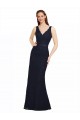 Best Lace Bridesmaid Dress with Satin Waistband and Open Back UK
