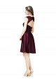 Best Short Knee Length Lace Cocktail Bridesmaid Dress with Square Neck UK