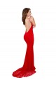 Best High Neck Long Formal Lace Bridesmaid Dress / Prom Dress with Open Back Straps UK