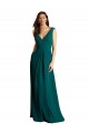 Best Long A-Line Lace and Chiffon Bridesmaid Dress with Open Back UK