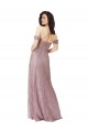 Best Sweetheart Chantilly Lace Bridesmaid Dress with Off the Shoulder Sleeves UK