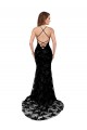 Best Formal High Neckline Lace Open Back Bridesmaid Dress / Prom Dress with High Slit UK