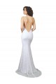 Best High Neck Backless Lace Wedding Dress with Plunging Low Back UK