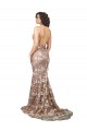 Best Fishtail Shaped V-Neck Embroidered Foral Lace Wedding Dress UK