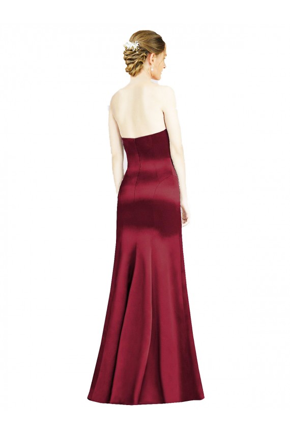 Best Sweetheart Neckline Bridemaid Dress with Hips Seamed Detail UK