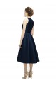 Best Halter Neck Short Tea Length Sleeveless Satin Bridesmaid Dress UK