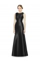 Best Full Length Mermaid Long Satin Bridesmaid Dress with Keyhole Back UK