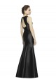 Best Full Length Mermaid Long Satin Bridesmaid Dress with Keyhole Back UK