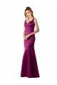 Best Fitted Sexy Open Back Formal Satin Bridesmaids Dress with Floral Details UK
