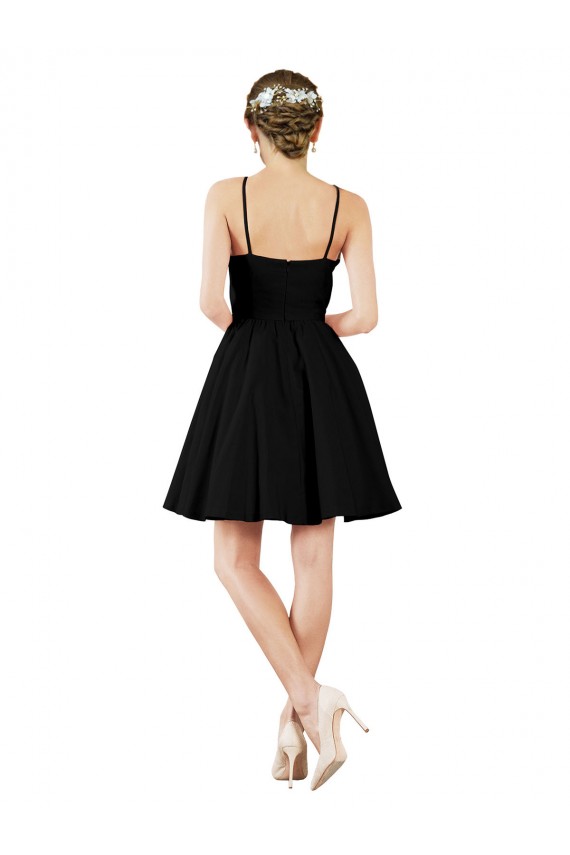 Best Halter Neck Short Knee Length Satin Cocktail Bridesmaid Dress UK