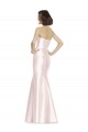 Best Long Sweetheart Satin Bridesmaid Dress with Slim Beaded Sash UK
