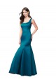 Best Long Sleek Satin Bridesmaid Dress / Prom Dress with U-Back UK