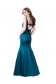 Best Long Sleek Satin Bridesmaid Dress / Prom Dress with U-Back UK