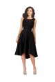 Best Short High Low Satin Cocktail Bridesmaid Dress with a Beaded and Embroidered Bodice UK