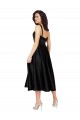 Best Short Cocktail Length Square Neck Satin Bridesmaid Dress / Prom Dress with Beading UK