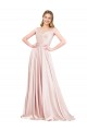 Best A-Line Off the Shoulder Sweetheart Formal Satin Bridesmaid Dress / Prom Dress UK