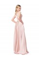 Best A-Line Off the Shoulder Sweetheart Formal Satin Bridesmaid Dress / Prom Dress UK