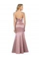 Best Old Hollywood-Inspired Strapless Formal Satin Bridesmaid Dress / Prom Dress UK