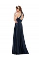 Best Long Formal Satin Bridesmaid Gown with Halter Neckline UK