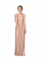 Best Draped V-Neck Striking Sheath Floor Length Formal Sequin Bridesmaid Dress / Prom Dress UK