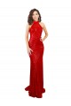 Best Halter High Neck Mermaid Open Back Formal Sequin Bridesmaid Dress / Prom Dress UK