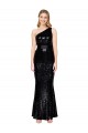 Best Draped One Shoulder Long Full Length Formal Sequin Bridesmaid Dress / Prom Dress UK