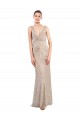 Best Faux Surplice V-Neck Slim Formal Sparkling Sequin Bridesmaid Dress / Prom Dress UK